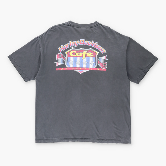 Vintage HARLEY DAVIDSON Cafe Las Vegas Faded T-Shirt (XL) Vintage Sole Melbourne