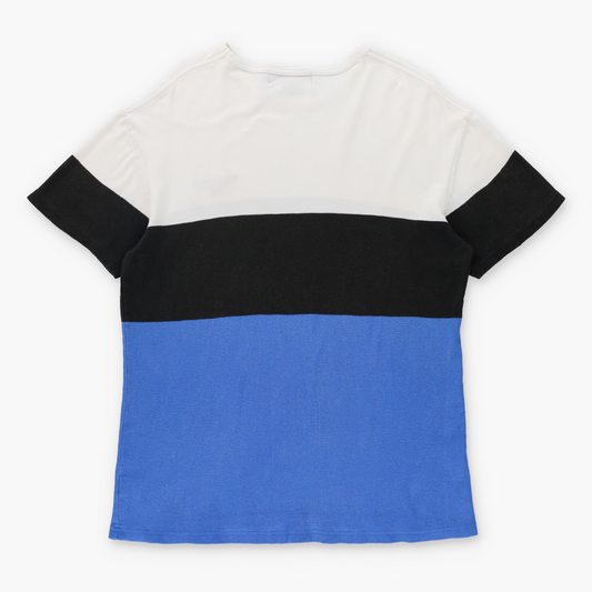 RALPH LAUREN POLO SPORT Embroidered Logo Colour Block Tee (M TALL) Vintage Sole Melbourne