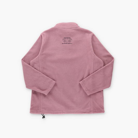 HARLEY DAVIDSON 1/4 Zip Pink Embroidered Fleece Sweatshirt (Women's M)
