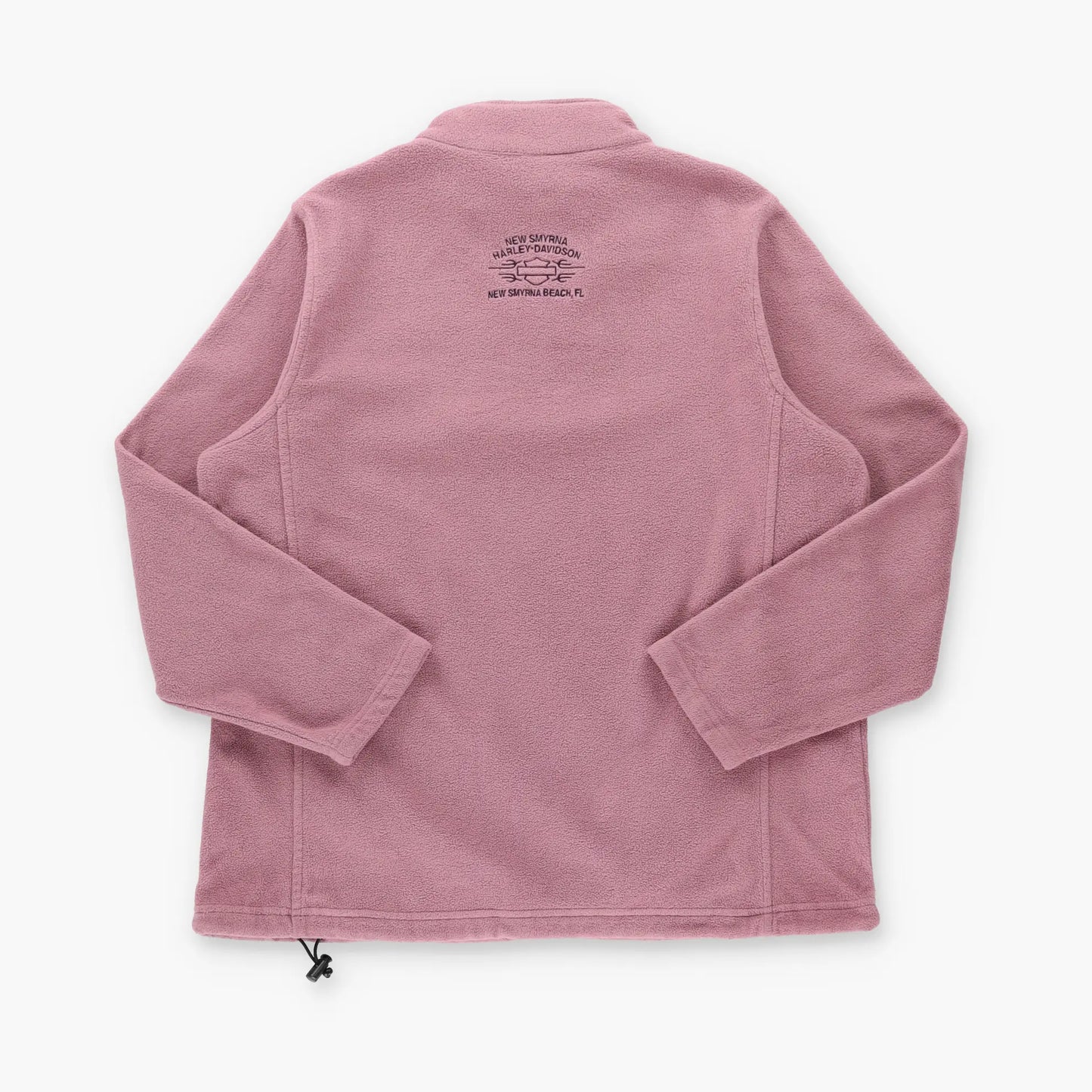 HARLEY DAVIDSON 1/4 Zip Pink Embroidered Fleece Sweatshirt (Women's M) Vintage Sole Melbourne