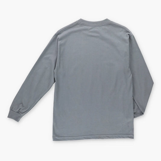 Vintage ELITE MMA Y2K Grunge Grey & Blue Long Sleeve T-Shirt (M) Vintage Sole Melbourne