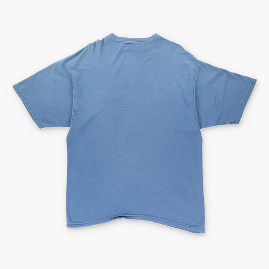Vintage QUICKSILVER Blue Embroidered Logo USA Made Blue Surf T-Shirt (XL) Vintage Sole Melbourne