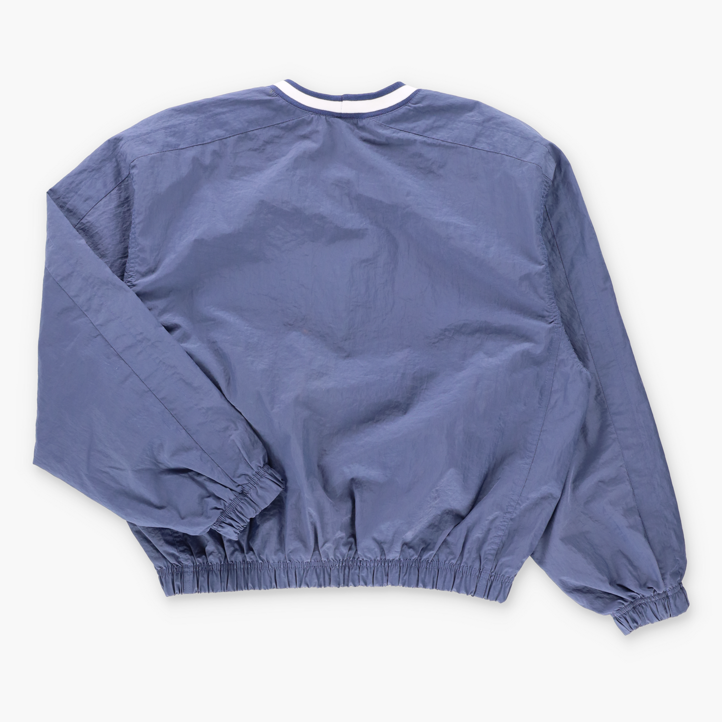 Vintage NIKE Blue & White Embroidered Swoosh Logo Mesh Lined Windbreaker Pull Over (S) Vintage Sole Melbourne
