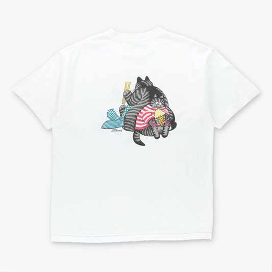 Vintage B KILBAN CAT Giant Fish Hawaii Double Sided USA Made Tee (XL) Vintage Sole Melbourne