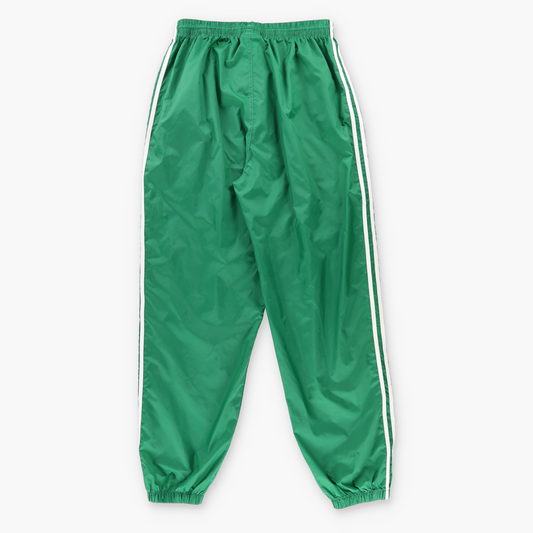 ADIDAS Classic 3-Stipe Green & White Ankle Zip Track Pants (L-XL)