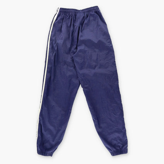 ADIDAS Navy & White Embroidered Logo 3-Stipe Zip Cuff Track Pants (Women's S-M) Vintage Sole Melbourne