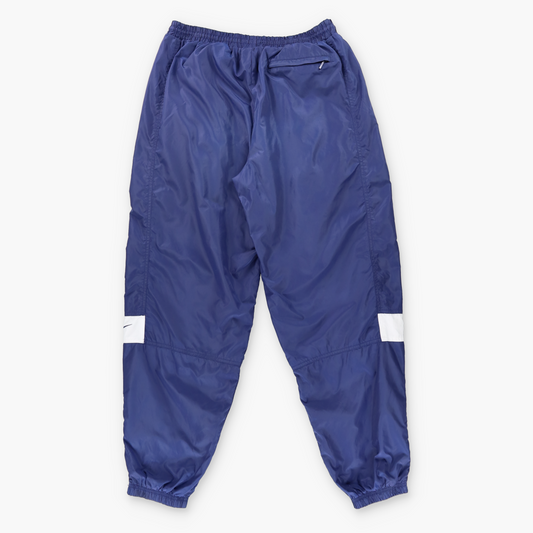 NIKE Embroidered Swoosh logo Navy & White Back Pocket Track Pants (L)