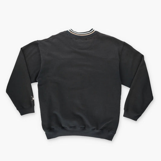 JOHN ASHFORD GOLF Embroidered Striped Collar Sweatshirt (M) Vintage Sole Melbourne