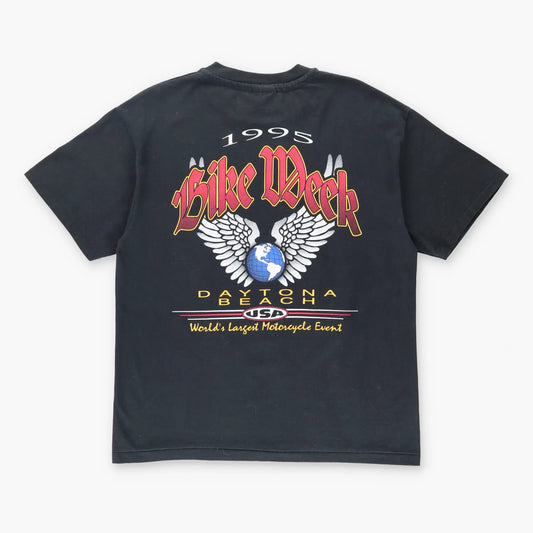 Vintage 1995 Daytona Bike Week 50/50 Single Stitch Motorcycle T-Shirt (L)