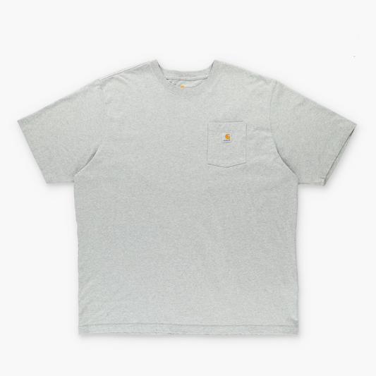 CARHARTT Casual Grey Front Pocket Logo T-Shirt (3XL Tall)