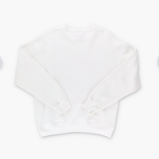 PEPSI Bottle Lid White USA Made 50/50 Sweatshirt (L)