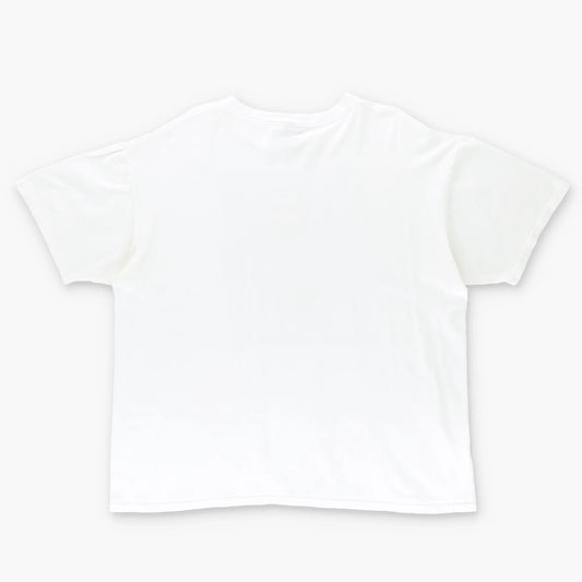 Richard Stine "The Joy Of Being Top Dog" White Graphic Art Tee (L-XL) Vintage Sole Melbourne