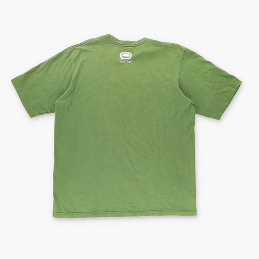ECKO UNLTD Y2K Grunge Centre Logo Green T Shirt (XL-XXL) - Vintage Sole Melbourne