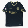 NIKE Messi Embroidered Swoosh Black Gold Football Jersey (M)