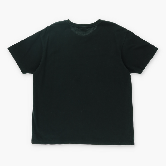 RALPH LAUREN POLO Black Embroidered Logo Waffle Tee (L)