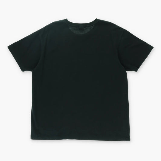 RALPH LAUREN POLO Black Embroidered Logo Waffle Tee (L) Vintage Sole Melbourne