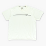 NIKE Embroidered Swoosh White & Grey Stripe Logo Tee (L)