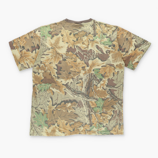 REDHEAD Realtree Front Pocket Camo Leaf Print Hunting Tee (XL)