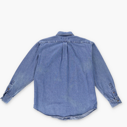 RALPH LAUREN SPORT Denim Button Up Long Sleeve Shirt (S)