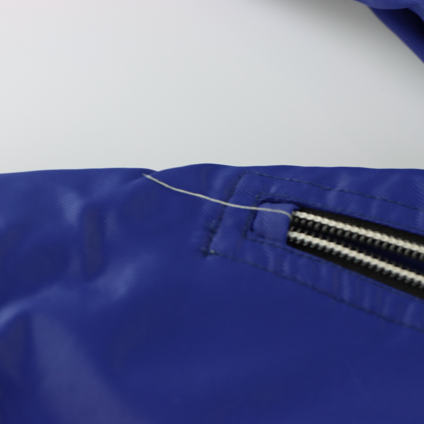 NIKE Fleece Lined Embroidered Swoosh Navy & White Zip Up Windbreaker Jacket (L)