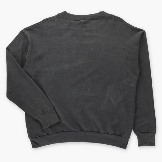 Vintage 1990 HARLEY DAVIDSON Tattooed Biker USA Made "Built Tough" Faded Black Thin Sweatshirt (L) ***COCO Vintage Sole Melbourne