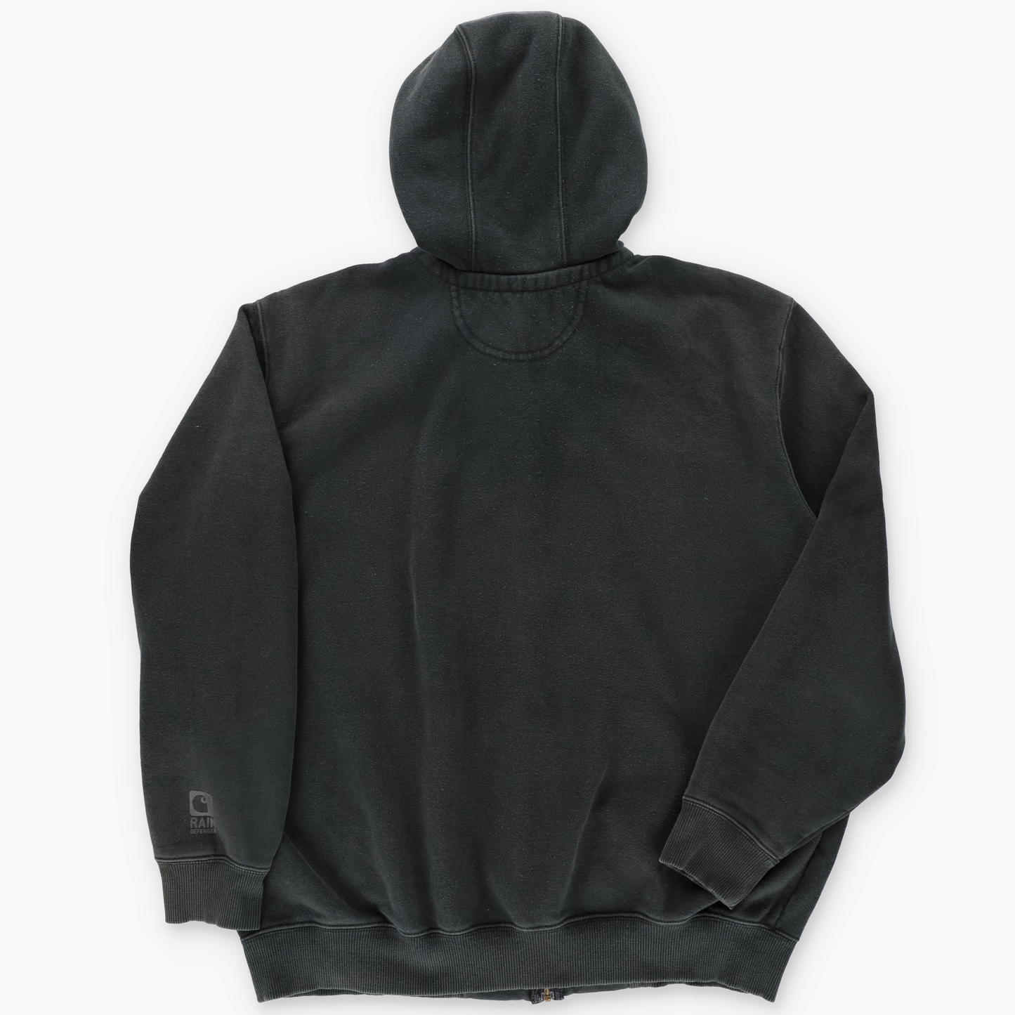 CARHARTT 'Rain Defender' Original Fit Black Zip Up Hoodie Sweatshirt (XL)