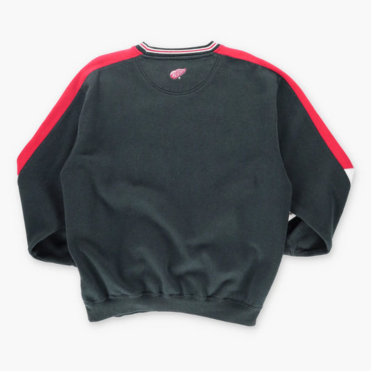 RED WINGS Detroit NHL Embroidered Logo LEE SPORT Ringer Sweatshirt (L) Vintage Sole Melbourne