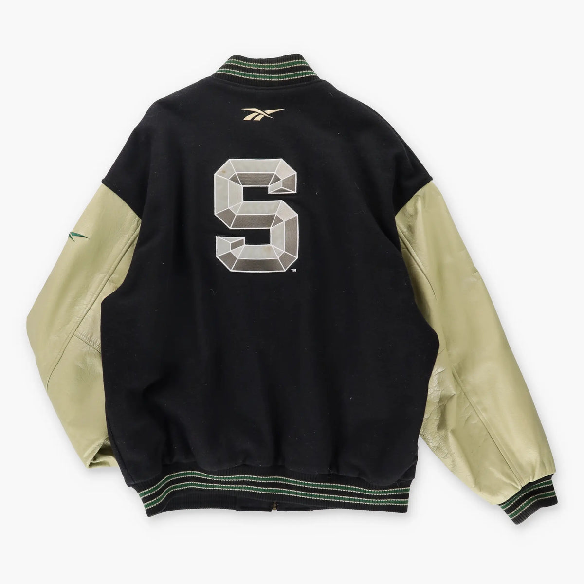 REEBOK Michigan State Spartans Wool & Leather Canadian Made Varsity Jacket (XXL) Vintage Sole Melbourne