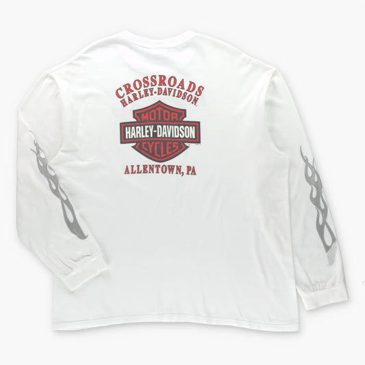 HARLEY DAVIDSON Crossroads Allentown Double Sided Long Sleeve Tee (XL) - Vintage Sole Melbourne