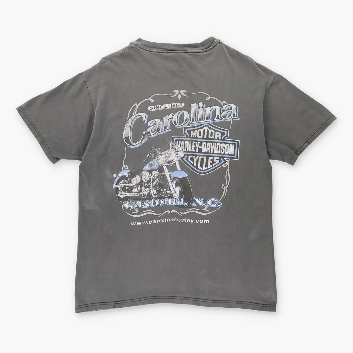 Vintage HARLEY DAVIDSON 'Ridin Out The Storm' Faded Motorcycle T-Shirt (M-L) Vintage Sole Melbourne