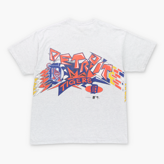 1994 Vintage Detroit TIGERS MLB Grey Single Stitch Baseball Front Back T-Shirt (XL) Vintage Sole Melbourne