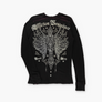 AFFLICTION Reversable Y2K "Bound For Glory" Mesh Long Sleeve Top (M)