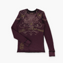 AFFLICTION Reversable Y2K "Bound For Glory" Mesh Long Sleeve Top (M)