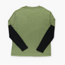 ELITE MMA Green Skulls Layered-Look Long Sleeve Tee (XL-XXL)