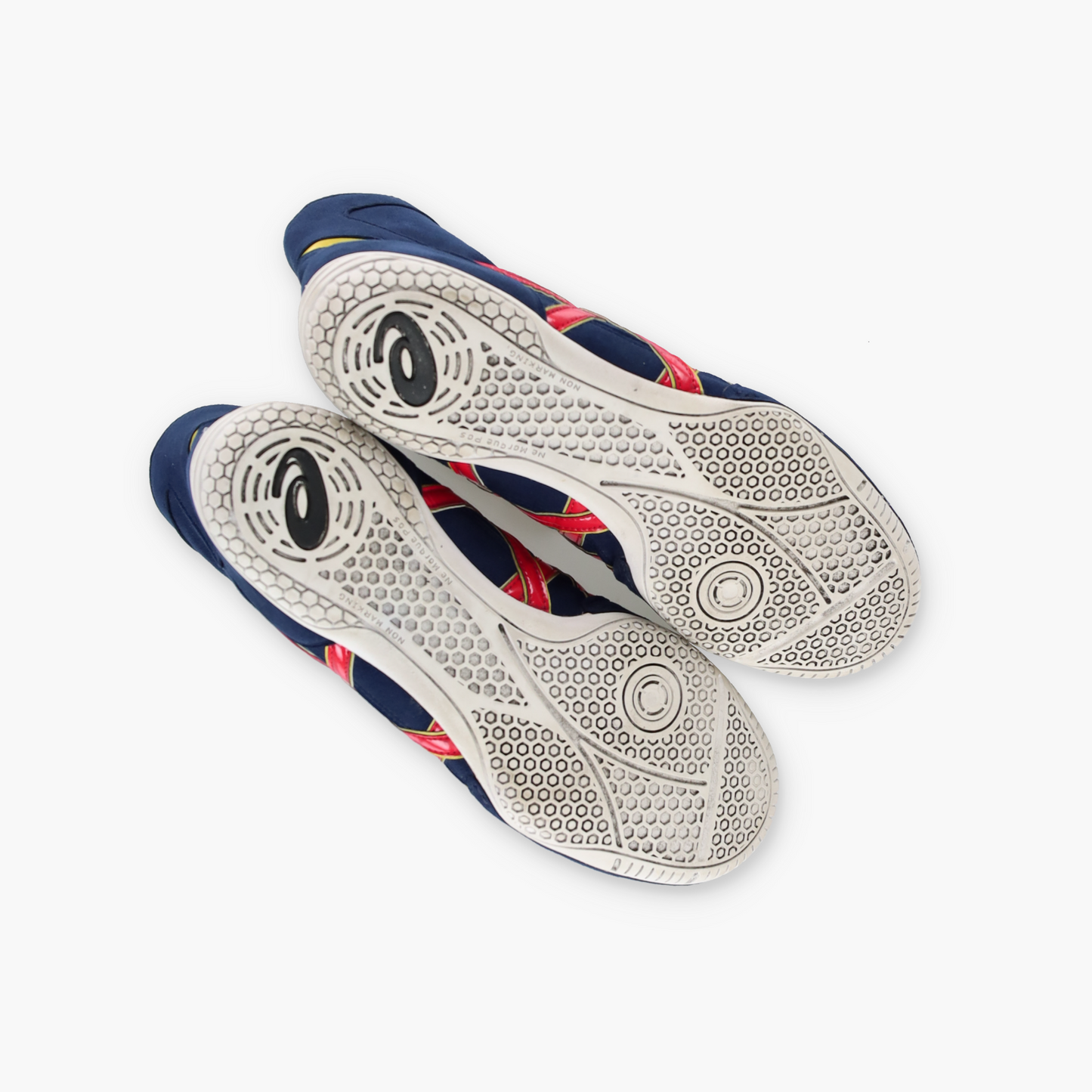 ASICS EX-EO Gold Detailed Navy & Red Wrestling Shoes (11)