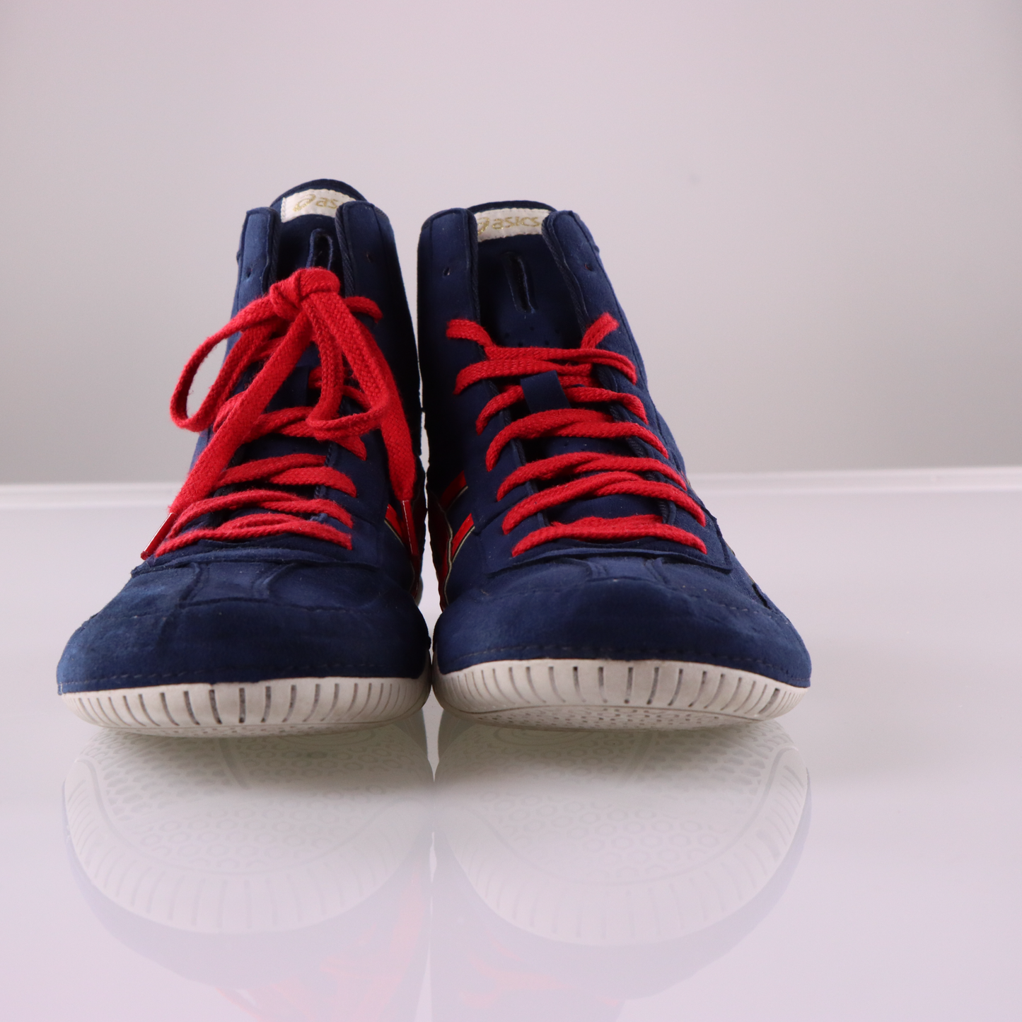 ASICS EX-EO Gold Detailed Navy & Red Wrestling Shoes (11)