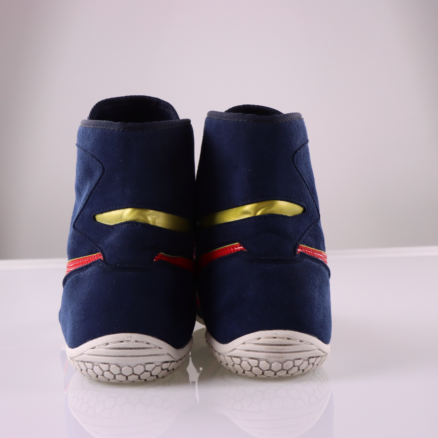 ASICS EX-EO Gold Detailed Navy & Red Wrestling Shoes (11)