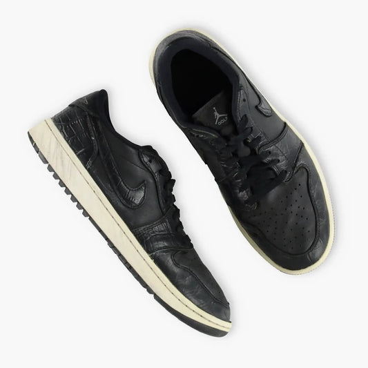 NIKE Air Jordan Golf Black Crocodile Low Sneakers (9.5) Vintage Sole Melbourne