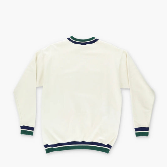 LA LOVING Golf Embroidered Cream & Green 'USA Made' Sweatshirt (M) Vintage Sole Melbourne