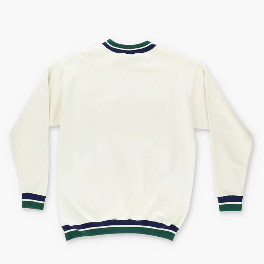 LA LOVING Golf Embroidered Cream & Green 'USA Made' Sweatshirt (M) Vintage Sole Melbourne