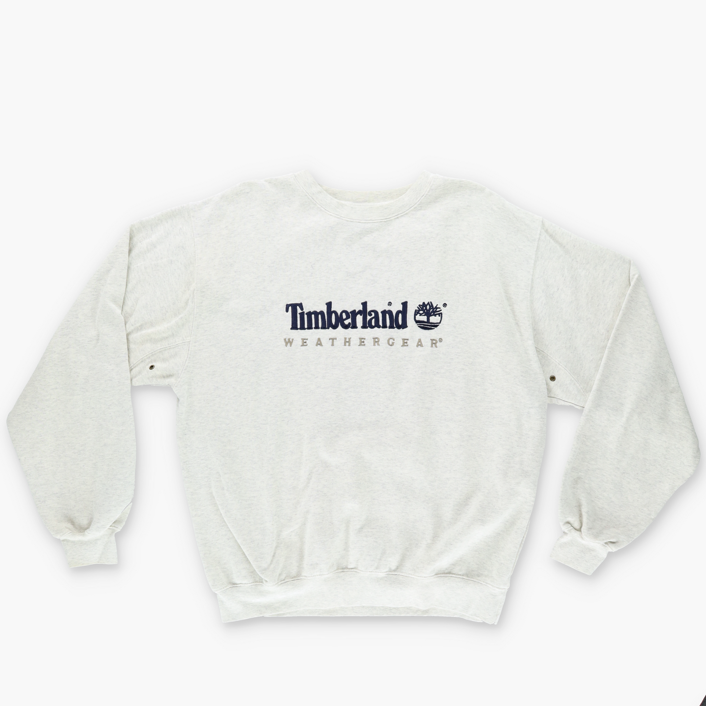 TIMBERLAND 90s 'Weathergear' Embroidered Logo Grey Sweatshirt (L)