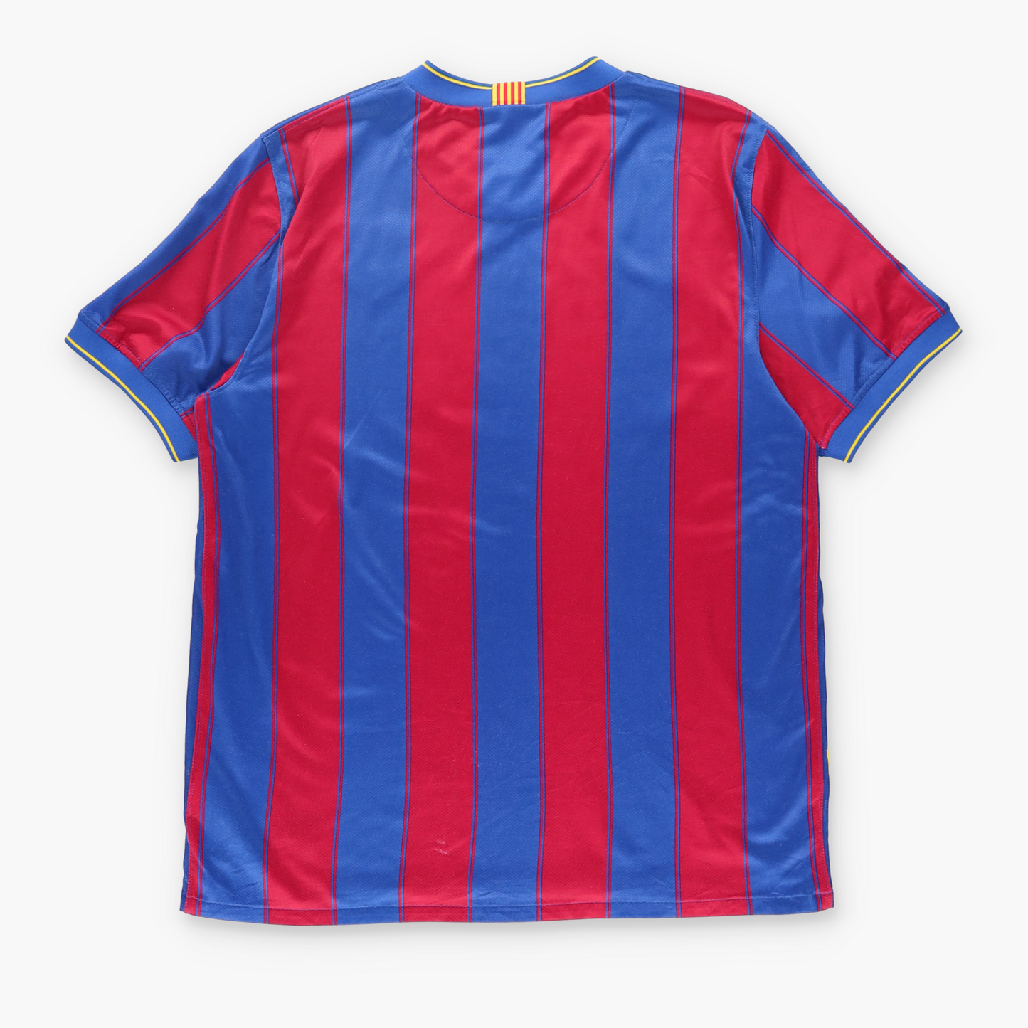 NIKE Barcelona 2009/2010 Home Embroidered Logo Soccer Jersey (M)