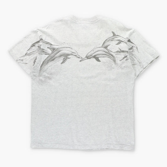 Vintage Clearwater Beach Florida Dolphins USA Made Single Stitch Tee (XL)