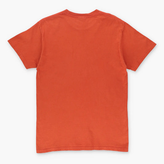 NIKE Embroidered Swoosh Logo Orange & White Crewneck T-Shirt (S) Vintage Sole Melbourne