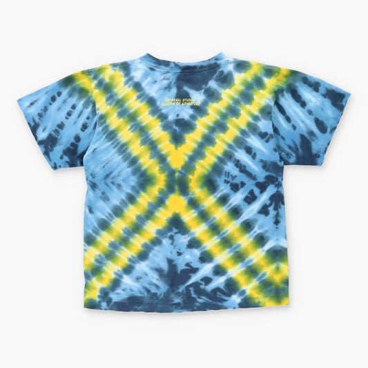 1999 Vintage MARVEL Wolverine X-Men Blue & Yellow Tie-Dye Tee (XS-S) Vintage Sole Melbourne