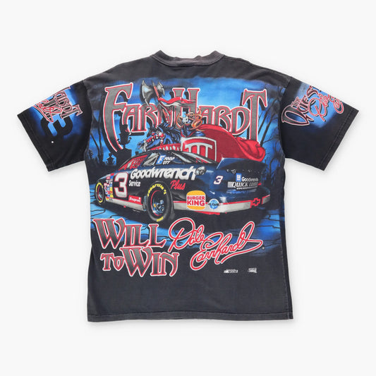 1998 NASCAR Dale Earnhardt "The Quest" All Over T-Shirt USA Made (L) Vintage Sole Melbourne