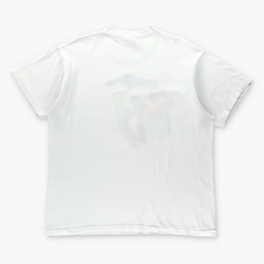 Donald Duck USA Made White Single Stitch Disney Tee (L-XL) ***COCO Vintage Sole Melbourne