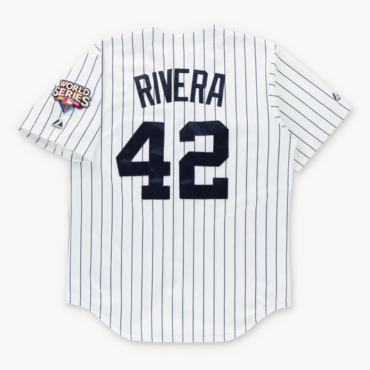 MLB New York Yankees Mariano Rivera #42 World Series 2009 MAJESTIC Baseball Jersey (M) Vintage Sole Melbourne