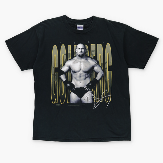 1998 Bill Goldberg WCW Black & Gold Vintage Wrestling Tee (XL)