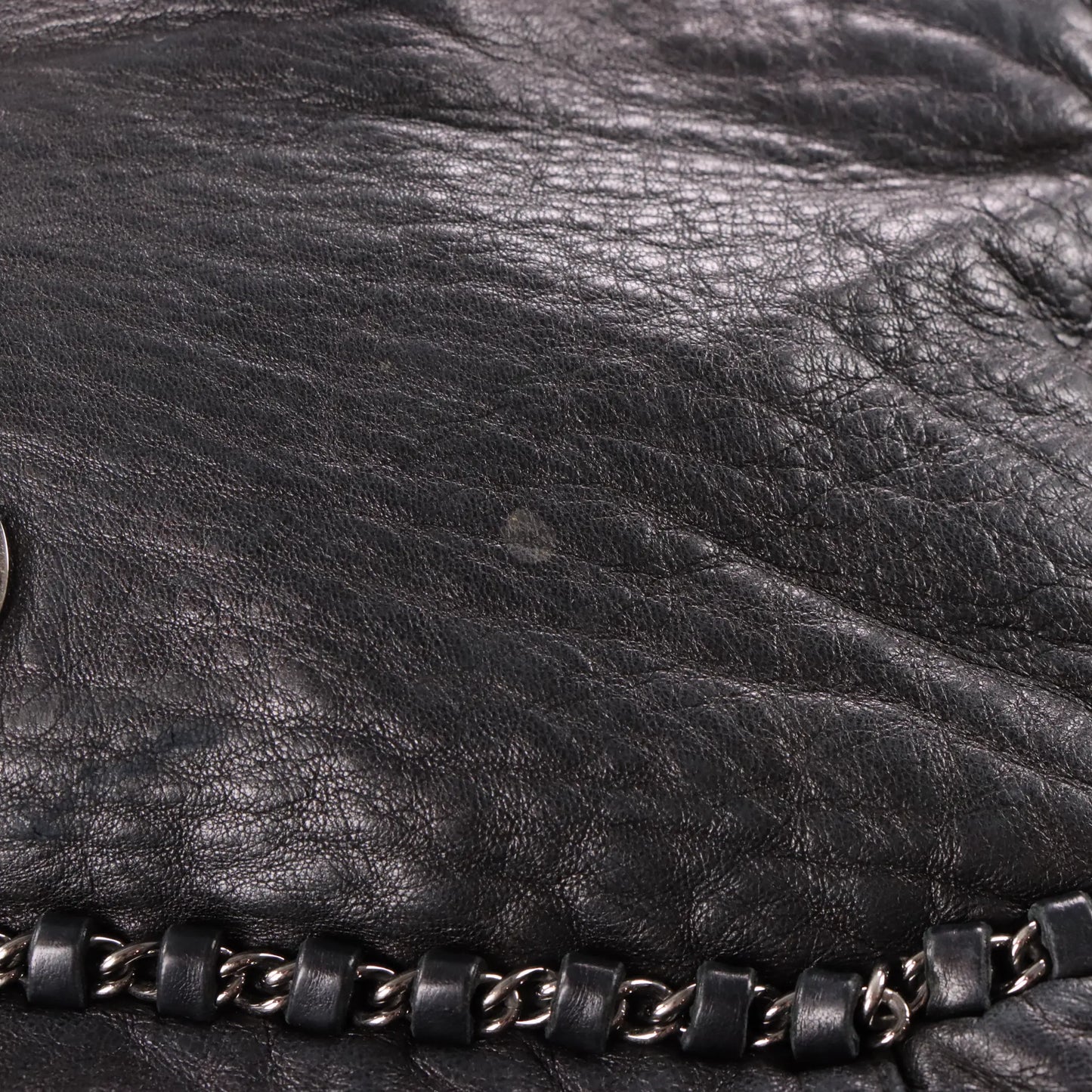 CHANEL 2004-2005 'Chain Around' Black Calfskin French Made Hobo Bag Vintage Sole Melbourne